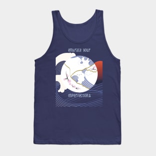 Kintsugi Moon Kanagawa Wave Tank Top